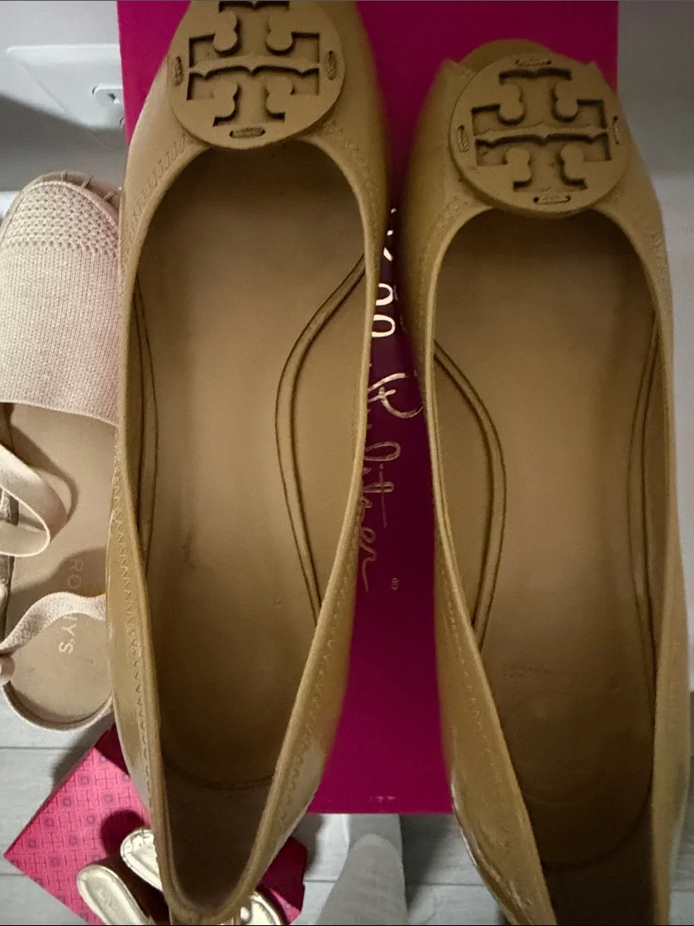 Tory Burch leather peep